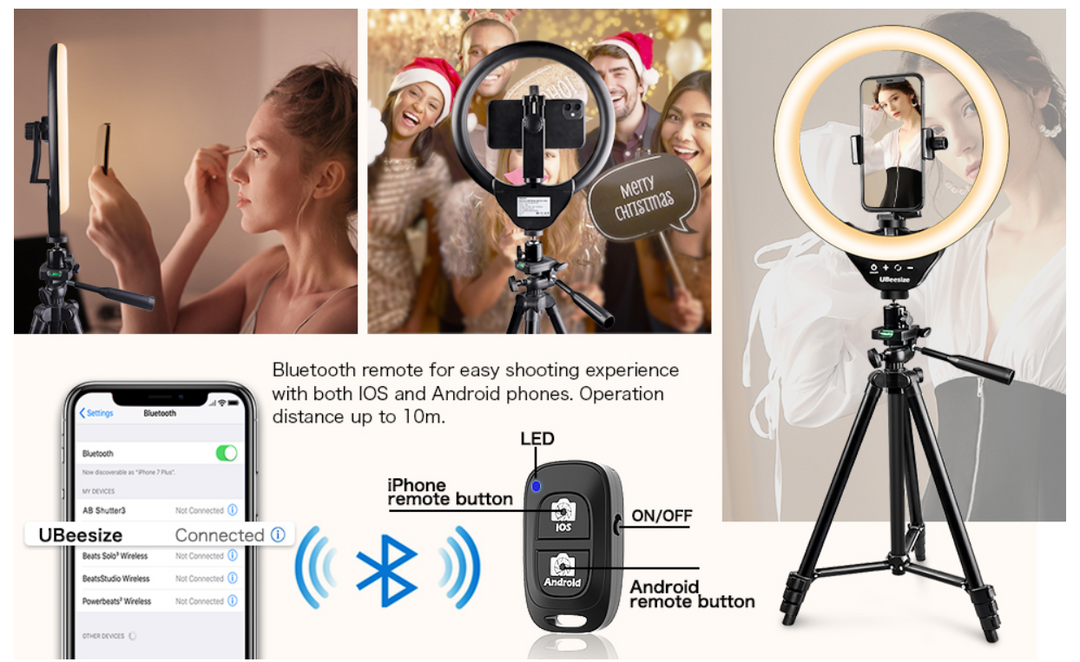 Overhead Phone Mount mit Ring Light voor video-opname,Evershop Ring Light met Telefoonhouder Overhead Phone Mount mit Ring Light voor video-opname,Evershop Ring Light met Telefoonhouder