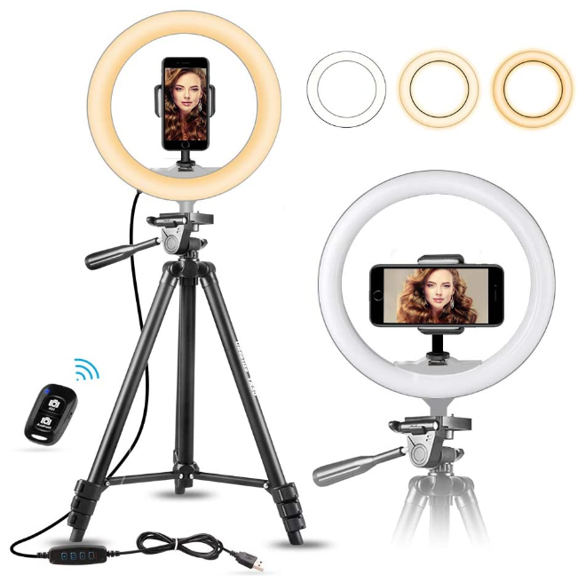 ubeesize ring light and tripod