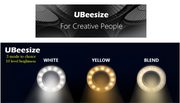 UBeesize Selfie Ring Light with Clip, Best Dimmable LED Lighting for Diva Makeup Artist