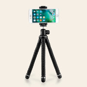 UBeesize Flexible Cell Phone Tripod, Mini Travel Tripod Stand with Wireless Remote Shutter, Universal Adapter Compatible with iPhone, Android, GoPro, DSLR, Action Camera.