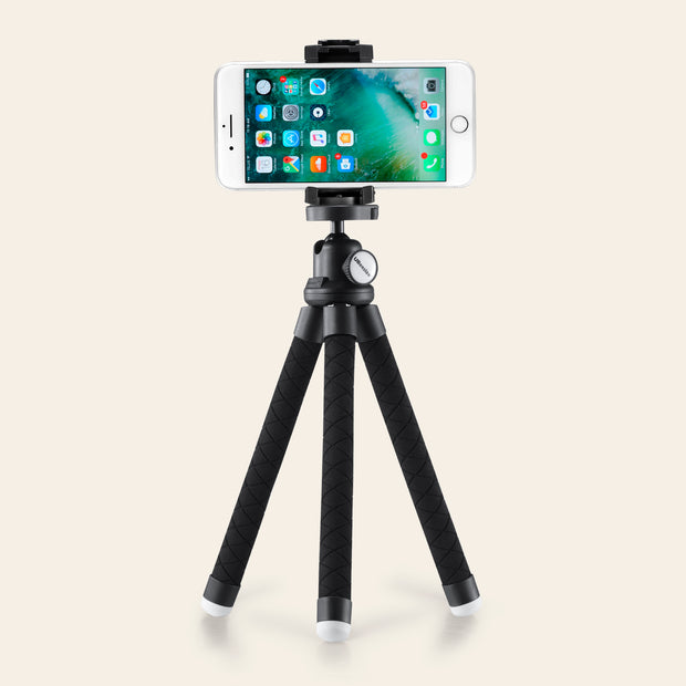 UBeesize Phone Tripod Stand, Portable Cellphone Camera Tripod with Bluetooth Remote, Compatible with iPhone and Android Phone, Great for Selfies/Vlogging/Streaming/Photography/Recording